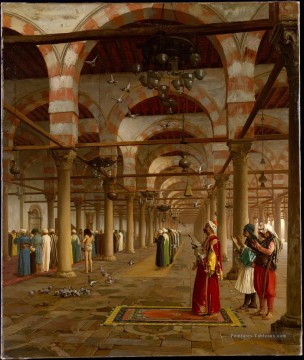 Jean Léon Gérôme œuvres - Prière publique à la mosquée d’Amr Caire Orientalisme grec grec Jean Léon Gérôme